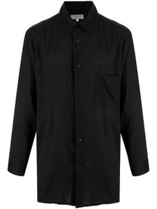 Yohji Yamamoto chemise oversize à col classique - Noir