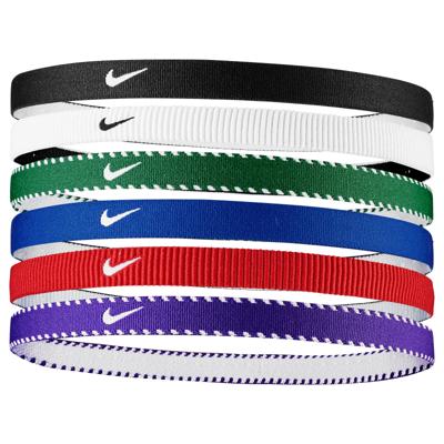 Nike Flex Classic Haarbanden 6-Pack Blauw Rood Wit