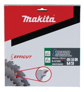 Makita B-67290 B-67290 Cirkelzaagblad 260 x 30 x 2.15 mm Aantal tanden: 80 1 stuk(s)