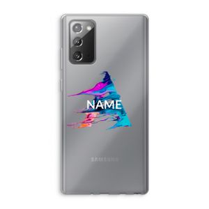 Abstract Spectrum: Samsung Galaxy Note 20 / Note 20 5G Transparant Hoesje