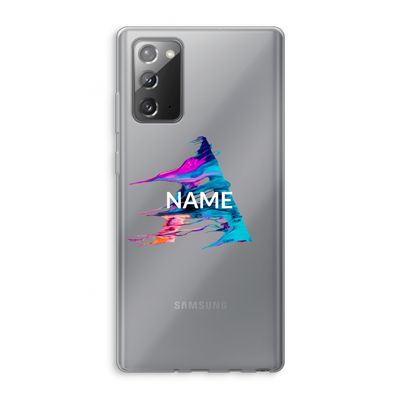 Abstract Spectrum: Samsung Galaxy Note 20 / Note 20 5G Transparant Hoesje