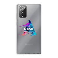 Abstract Spectrum: Samsung Galaxy Note 20 / Note 20 5G Transparant Hoesje