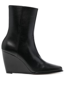 Wandler bottines à bout carré 90 mm - Noir