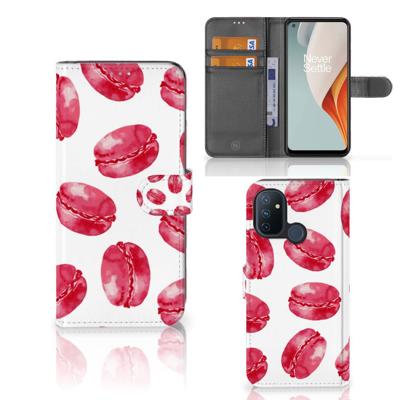 OnePlus Nord N100 | Book Cover | Pink Macarons