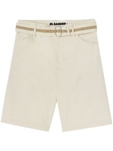 Jil Sander bermuda à taille ceinturée - Blanc