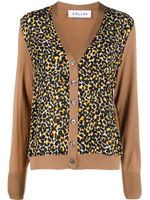 Câllas Milano cardigan Catia à imprimé animalier - Marron