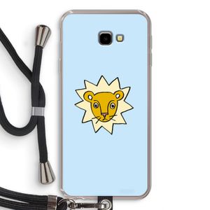Kleine leeuw: Samsung Galaxy J4 Plus Transparant Hoesje met koord