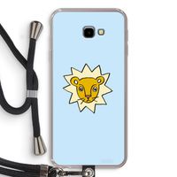 Kleine leeuw: Samsung Galaxy J4 Plus Transparant Hoesje met koord