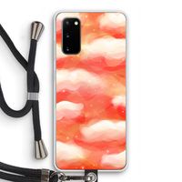 Lichte Wolken: Samsung Galaxy S20 Transparant Hoesje met koord