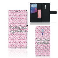 OPPO Reno Z Portemonnee Hoesje Flowers Pink DTMP - thumbnail