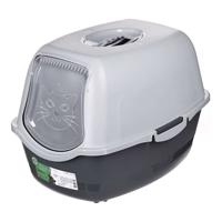 DIAMENTIQ BAYA light grey/dark grey - kattenbak - 55,5 x 40 x 38,7 cm