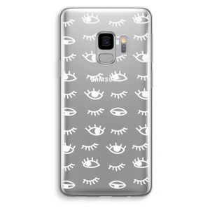 Eye pattern #3: Samsung Galaxy S9 Transparant Hoesje