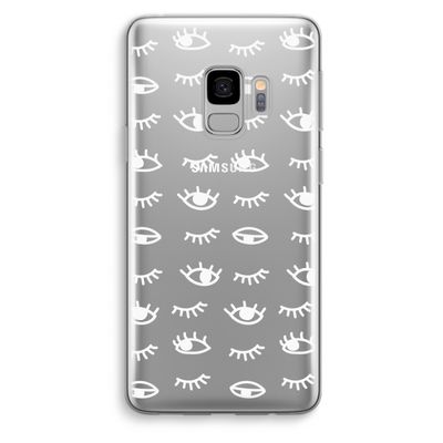 Eye pattern #3: Samsung Galaxy S9 Transparant Hoesje