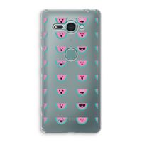 Smiley watermeloenprint: Sony Xperia XZ2 Compact Transparant Hoesje