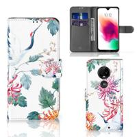 Motorola Moto G7 | G7 Plus | Telefoonhoesje | Met pasjeshouder | Bird Flowers Motorola Moto G7 | G7 Plus | Telefoonhoesje | Met pasjeshouder | Bird Flowers