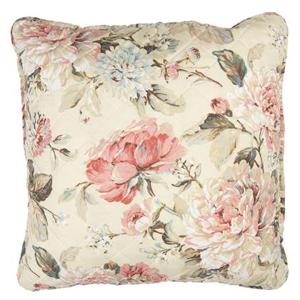 Clayre & Eef Kussenhoes 50x50 cm Beige Roze Polyester Katoen Vierkant