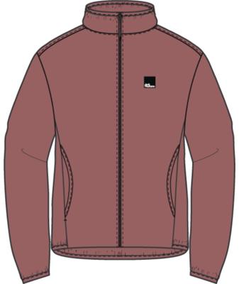 Jack wolfskin Mogari Fz Fleece Dames Mineral Red S