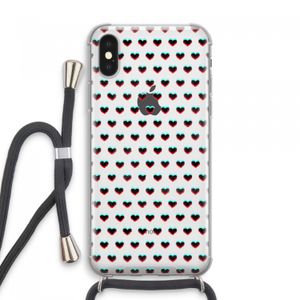 Hartjes: iPhone XS Max Transparant Hoesje met koord