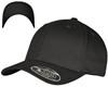 Flexfit FX6277DC Flexfit Wooly Combed Adjustable Cap - Black/Black - One Size