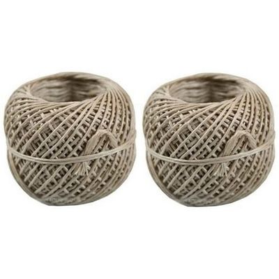 2x Bindtouw bolletjes van 50 meter