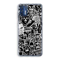 Vexx Black Mixtape: Motorola Moto G9 Plus Transparant Hoesje