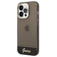 Guess Translucent iPhone 14 Pro Hybrid Case (Geopende verpakking - Uitstekend) - Zwart