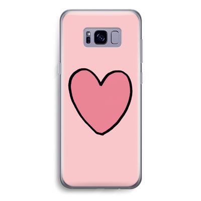 Hartje: Samsung Galaxy S8 Transparant Hoesje