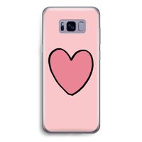 Hartje: Samsung Galaxy S8 Transparant Hoesje