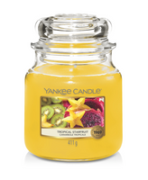 Yankee Candle Geurkaars Medium Tropical Starfruit - 13 cm / ø 11 cm - thumbnail