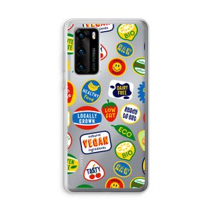 Fruitsticker: Huawei P40 Transparant Hoesje
