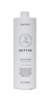 Kemon Actyva Nutrizione Light Nutrition Shampoo 1000ml | Voor Droog Haar