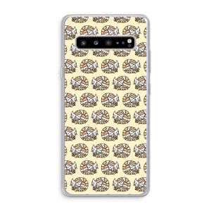 Slapende poes: Samsung Galaxy S10 5G Transparant Hoesje