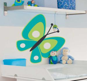 Sticker kinderkamer vlinder