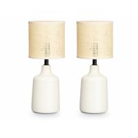 Bureaulamp Gift Decor 10952 Wit 60 W 2 Stuks