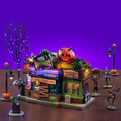 Halloweenminiatuur Nightmares Video Kit 17x49x27 cm - Lemax