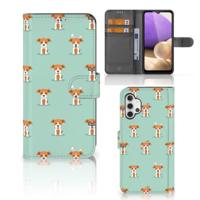 Samsung Galaxy A32 4G | Telefoonhoesje | Met pasjeshouder | Pups