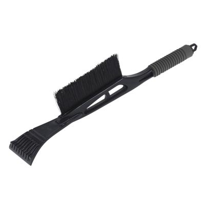 IJskrabber met borstel - extra lang - zwart/grijs - 53 cm - kunststof - raamkrabber