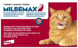 Milbemax Ontworming Tabletten Grote Kat 2 - 12 kg