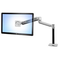 Ergotron 45-358-026 / LX Steh-Sitz-Tischmontage-L Monitor-tafelbeugel 1-voudig Aluminium