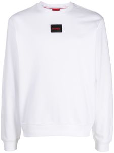 HUGO sweat à patch logo - Blanc