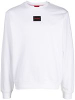 HUGO sweat à patch logo - Blanc - thumbnail