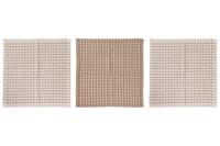 Cosy & Trendy Vaatdoekjes Stoff Sand 30 x 30 cm - 3-delig