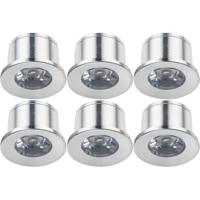 Velvalux LED Veranda Spot 6-pack - 1W. Ø31mm. Natuurlijk Wit 4000K