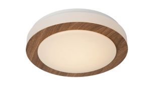 Lucide DIMY - Plafonnière Badkamer - Ø 28,6 cm - LED Dimb. - 1x12W 3000K - IP21 - 3 StepDim - Naturel