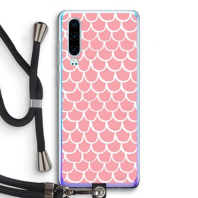 Dakpannetjes: Huawei P30 Transparant Hoesje met koord
