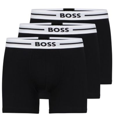 BOSS 3 stuks Solid Cotton Bold Boxer * Actie *