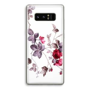 Mooie bloemen: Samsung Galaxy Note 8 Transparant Hoesje