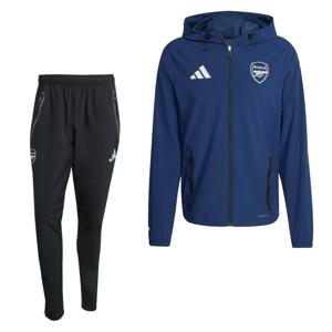 adidas Arsenal Vis Tech Trainingspak Full-Zip 2025-2026 Donkerblauw Zwart Wit