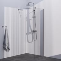 BRAUER Season inloopdouche model C helder glas 70x200 incl. glascoating RVS-kleurig geborsteld