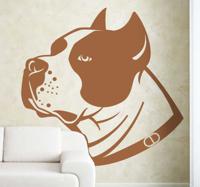 Muursticker hond Stafford - thumbnail